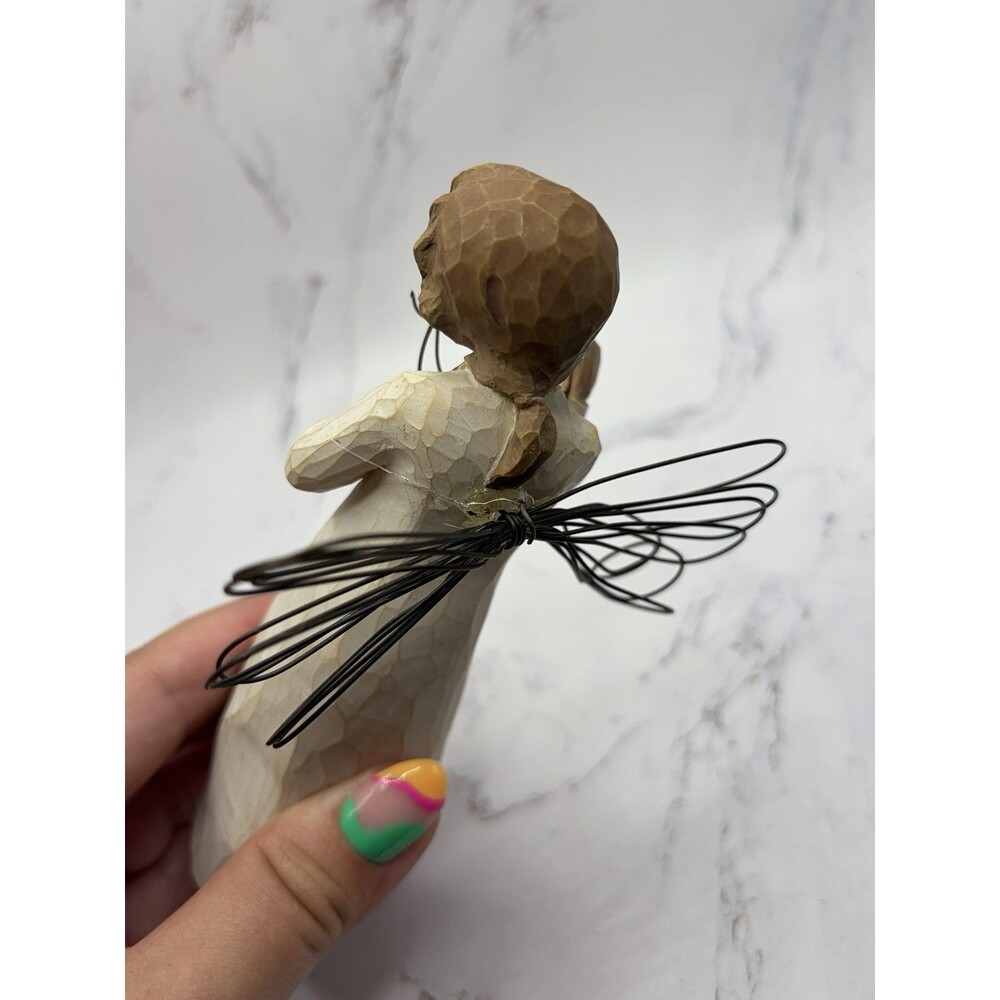 Willow Tree “Just For You” Angel Holding a Wire Thank You Sign (no box, 2005) - Picture 4 of 7